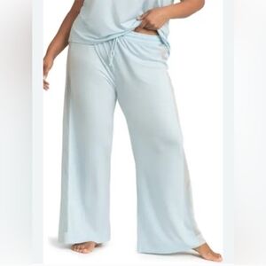 HoneyLove Light Blue Mesh Wide Leg Lounge Sleep Pajama Pants Blisswear Size 1X